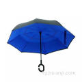Ретро пляжный зонт синий
